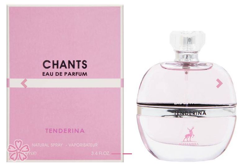 Chants Tenderina Eau De Parfum Spray For Women 3.4 oz