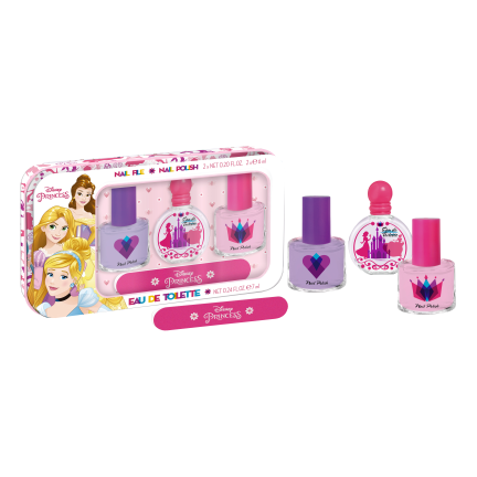 Disney Princess Cosmetic Set EDT 7 ml + 2 Nail Polish + Nail File