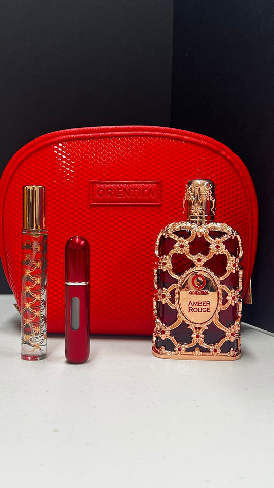 Orientica Amber Rouge EDP 2.7 oz Unisex 4 pc. Gift Set by Orientica Luxury Collection