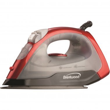 Steam Iron Red Non-Stick  (1000 Watts) By Brentwood