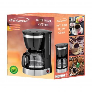 Brentwood 12-Cup Coffee Maker, Black – R & B Import