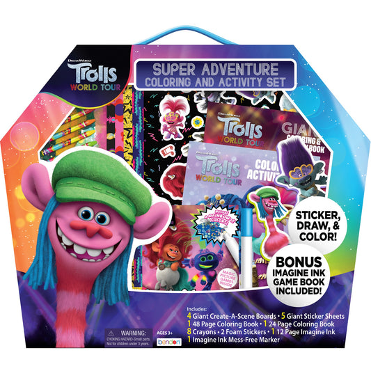 Trolls World Tour Super Adventure Coloring and Activity Set