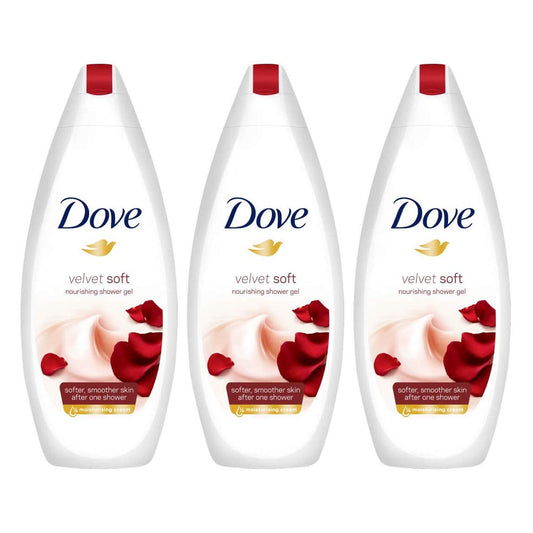 Dove Velvet Soft Moisturizing Body Wash 500 ml "3-PACK"