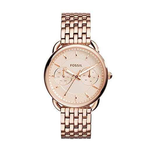 Fossil Women's Tailor Multifunction Rose Gold Stainless Steel Watch (ES3713)