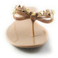 Victoria Adames Valencia Jelly Sandals Dark Beige