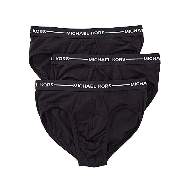 Michael Kors Ultimate Cotton Stretch Briefs 3 Pack Black (319298