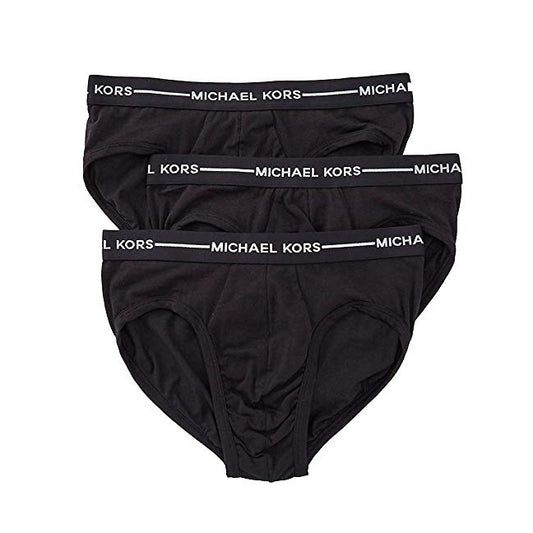 Michael Kors Ultimate Cotton Stretch Briefs 3 Pack Black (319298) SMALL