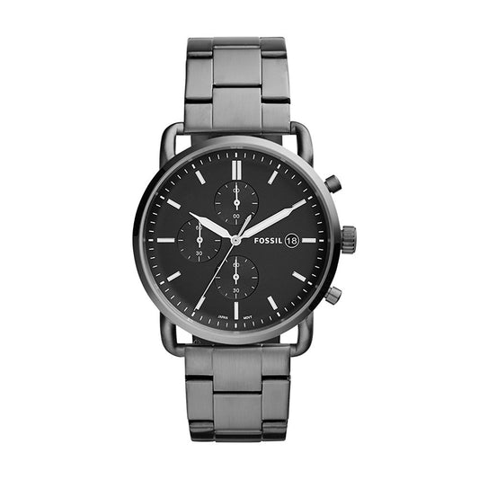 Fossil Men's 'The Commuter' Quartz Stainless Steel Casual Watch Grey (FS5400)