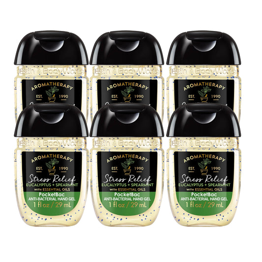 Bath & Body Works Stress Relief Eucalyptus & Spearmint Anti-Bacterial - Hand Sanitizers "PACKS" 1 oz 29 ml