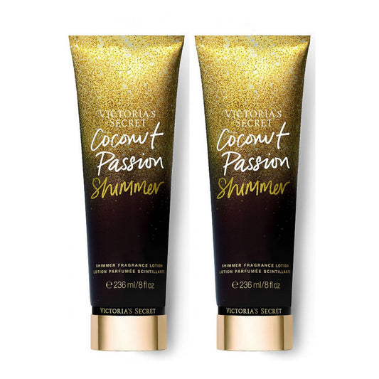 Victoria's Secret Coconut Passion Shimmer Body Lotion 8 oz "2-PACK"