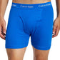 Calvin Klein Men's Holiday Cotton Boxer Brief 4-Pack, Particle Blue Multi (NB1175-923)