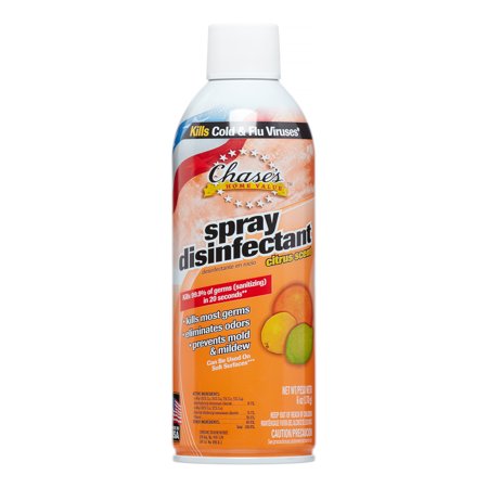 Chases Home Value Disinfectant Spray Citrus 6 Oz "2 Pack"