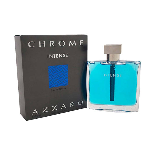 Azzaro Chrome Intense Eau De Toilette Spray For Men 3.4 oz