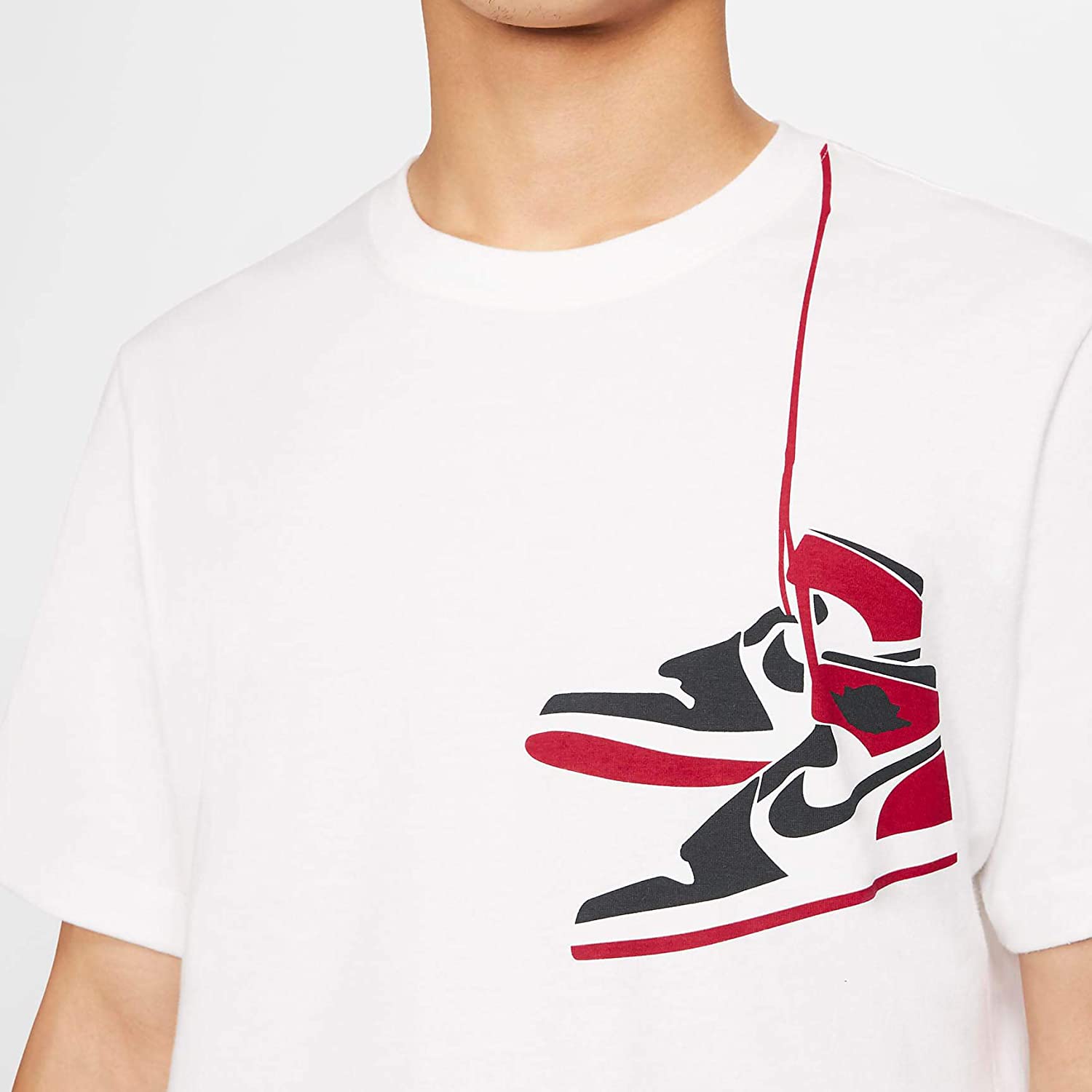 Nike Men's Air Jordan 1 Crew Neck Tee White (CZ0432-100)