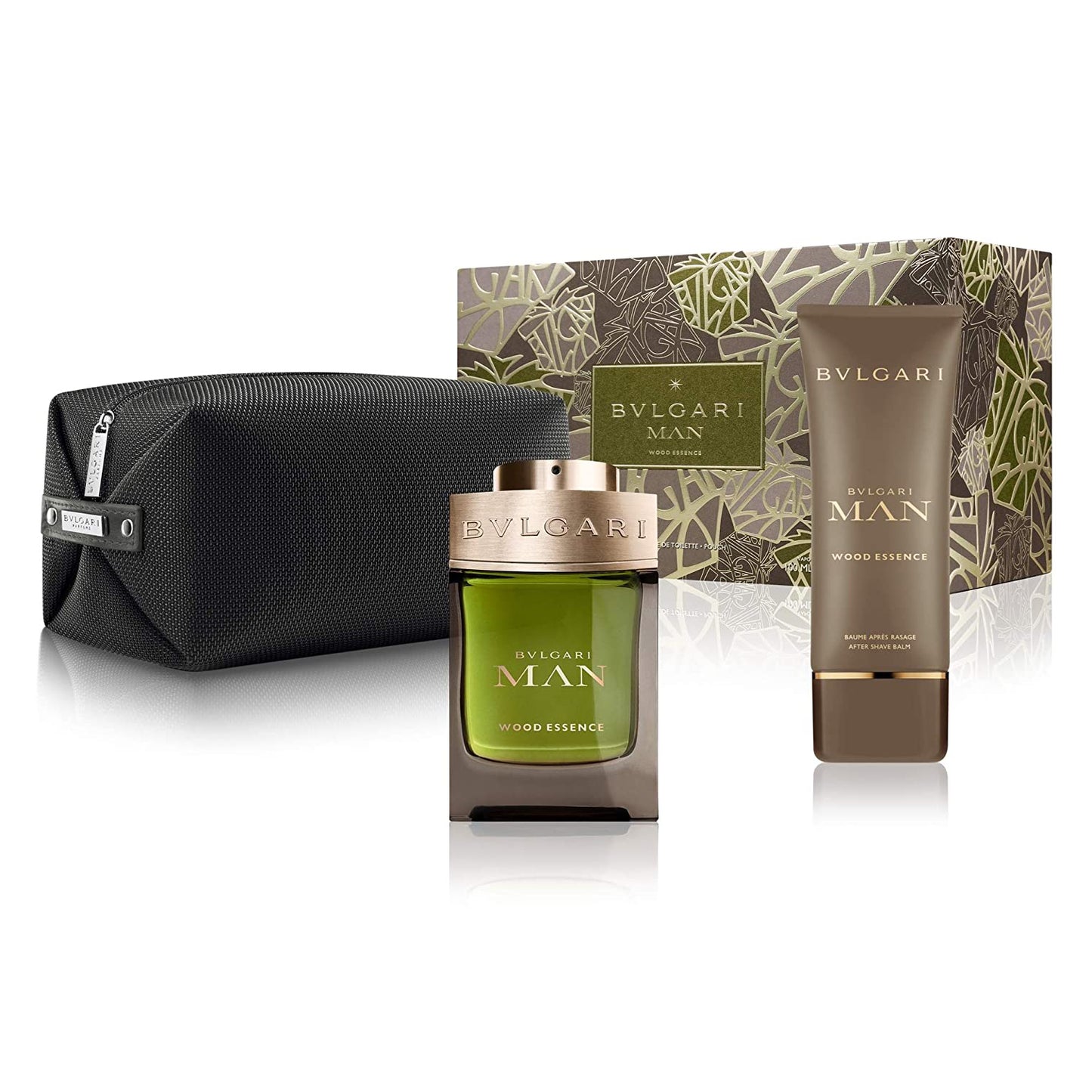 Bvlgari Man Wood Essence 3pc Gift Set EDP 3.4 oz 100 ml