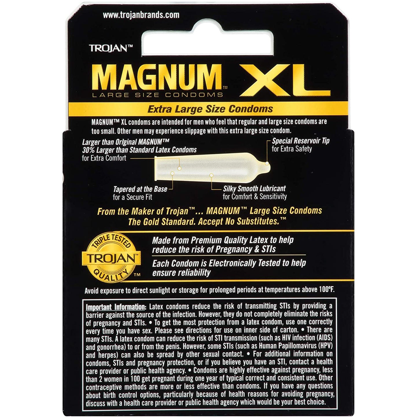 Trojan Magnum XL Lubricated "6-PACK"