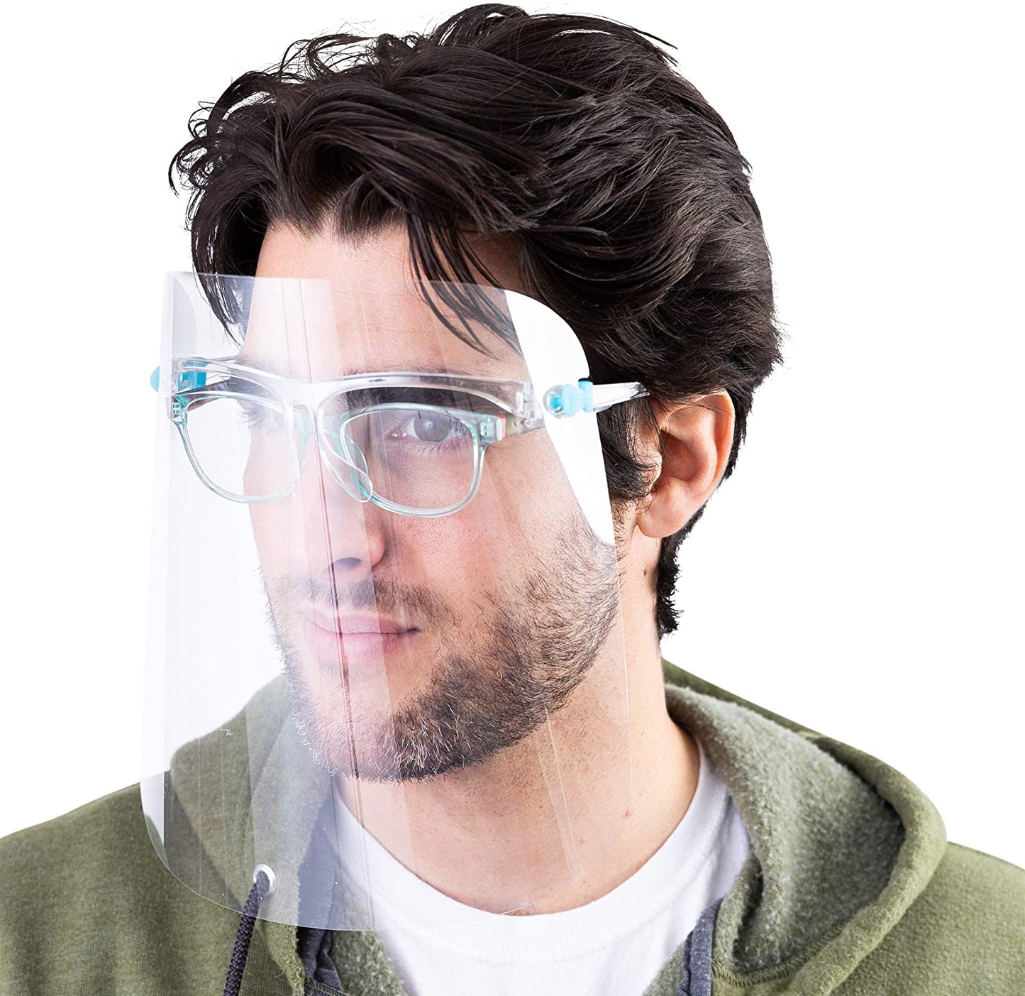 Protective Face Shield Fully Transparent Face and Eye Protection