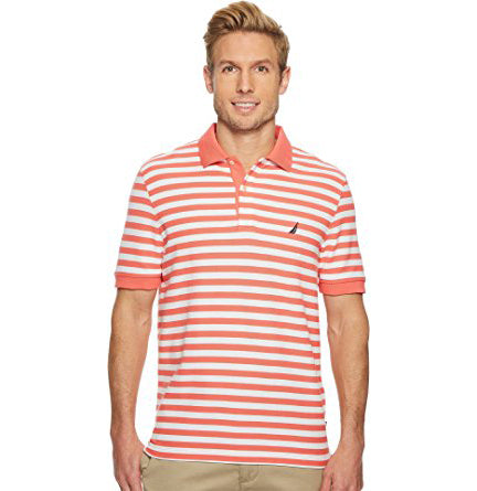 Nautica Men's Classic Short Sleeve Stripe Polo Shirt (K81003)