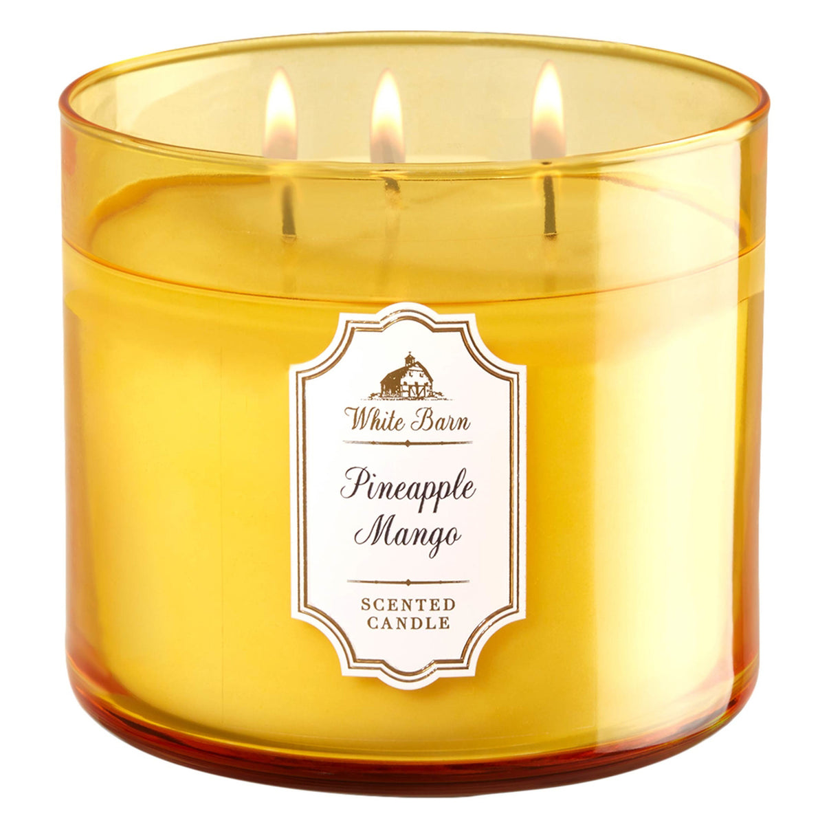 Bath & Body Works White Barn, Pineapple Mango 3-Wick Scented Candle 14 ...