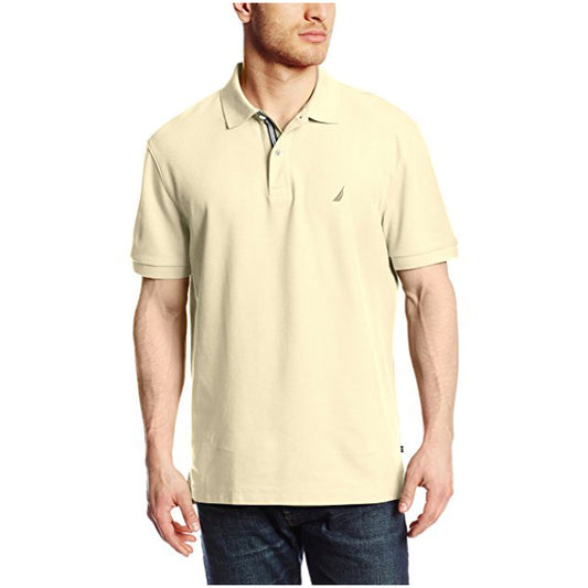 Nautica Men's Standard Classic Short Sleeve Solid Polo Shirt (K41050)