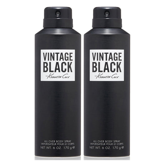 Kenneth Cole Vintage Black Body Spray 6 oz "2-PACK"