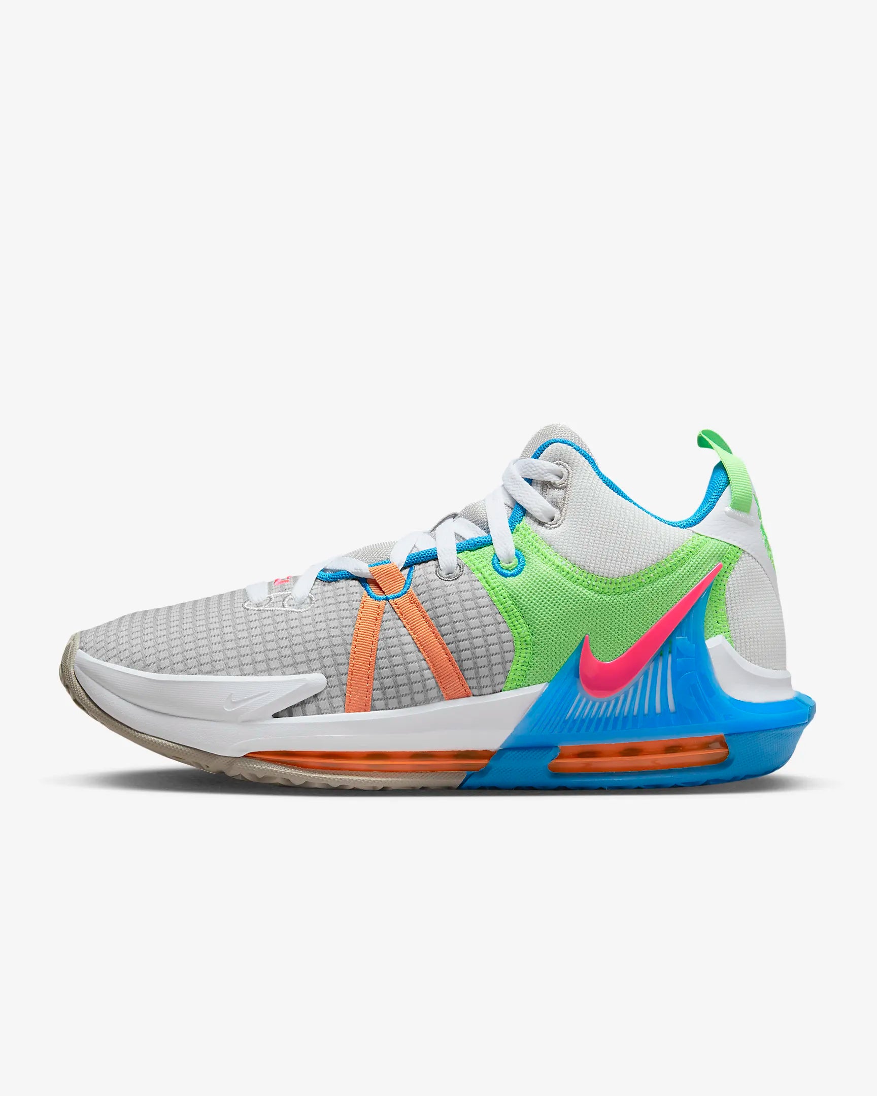 LeBron Witness Basketball Shoes Grey Fog/Hyper Pink DM1123-003