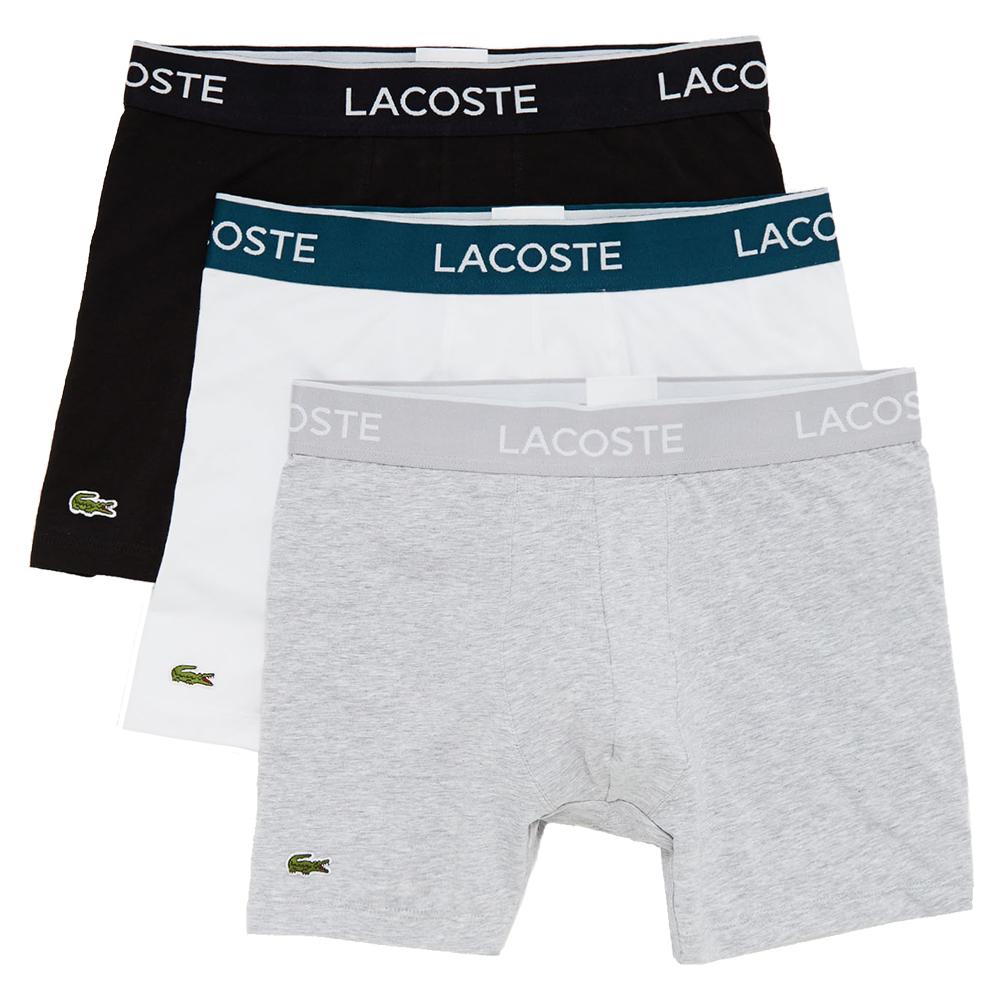 Lacoste Men 3 Pack Cotton Stretch Boxer Briefs
