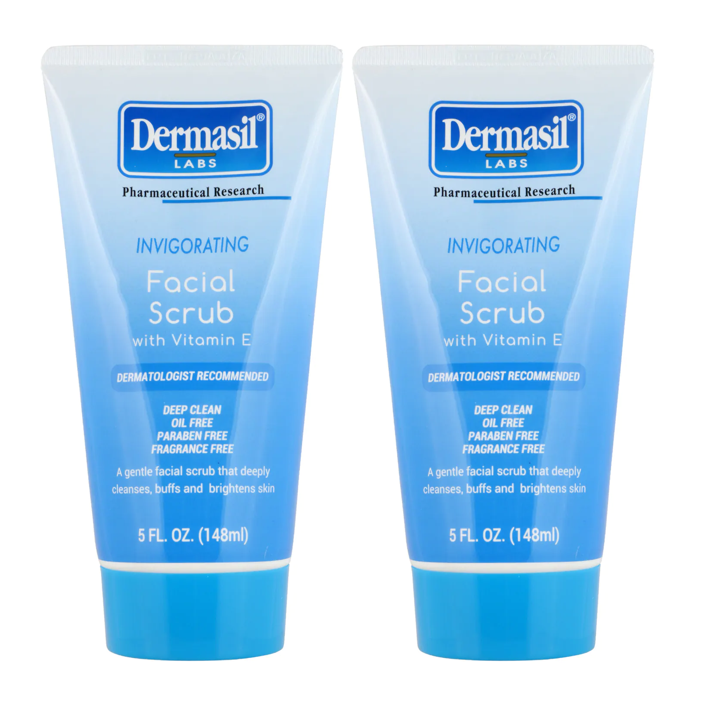 Dermasil Labs Invigorating Gentle Facial Scrub with Vitamin E 5 oz "2-PACK"