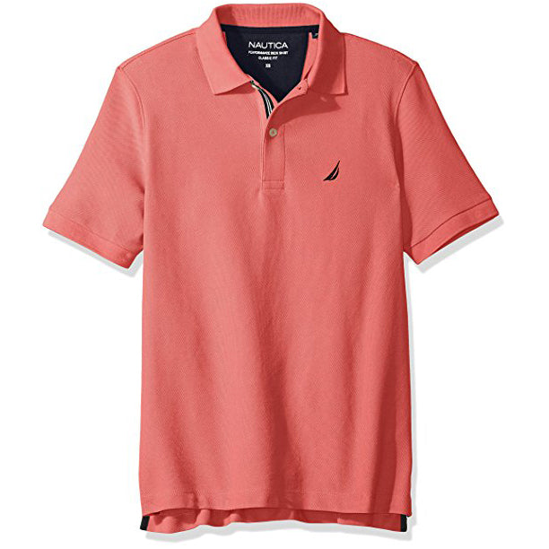 Nautica Men's Standard Classic Short Sleeve Solid Polo Shirt (K41050) –  Rafaelos