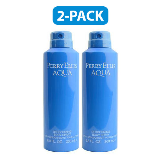 Perry Ellis Aqua Body Spray 6.8 oz  200 ml "2-PACK" Men