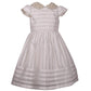 Bonnie Jean Little Girls London Striped Dress Ivory