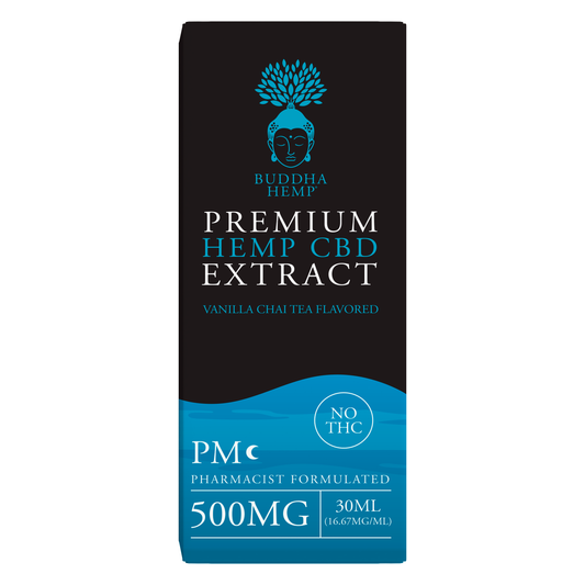 Premium Hemp CBD Extract Vanilla Chai Tea Flavored 500MG PM