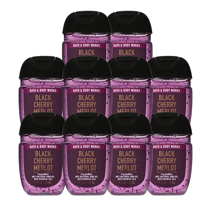 Bath & Body Works Black Cherry Merlot Anti-Bacterial - Hand Sanitizers "PACKS" 1 oz 29 ml