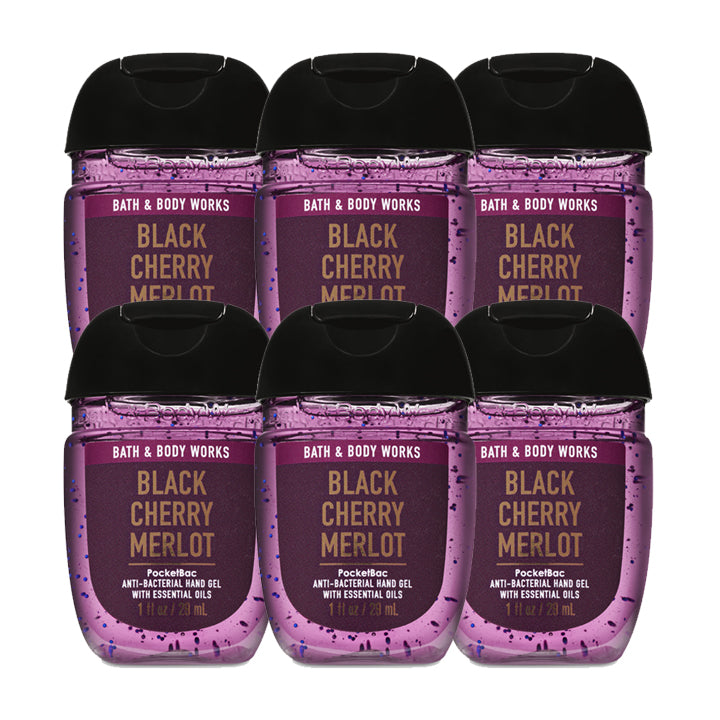 Bath & Body Works Black Cherry Merlot Anti-Bacterial - Hand Sanitizers "PACKS" 1 oz 29 ml
