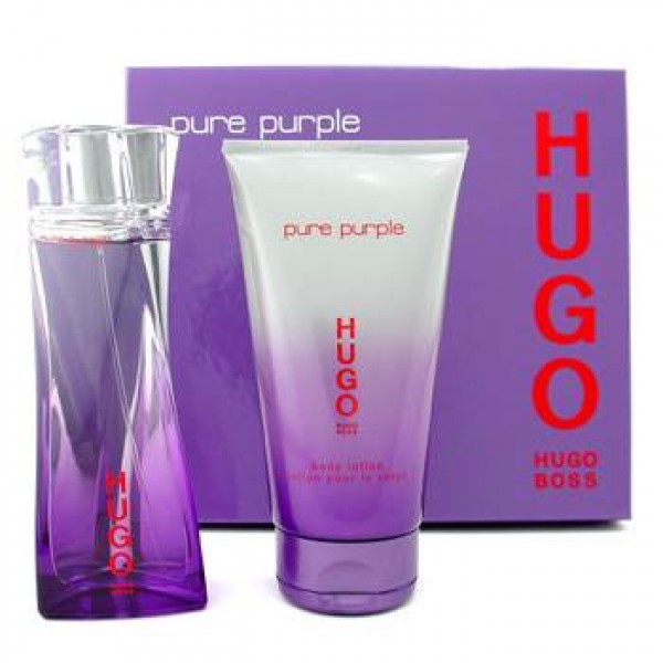 Hugo Boss Pure Purple Gift Set EDP 3.0 oz 90 ml + Body Lotion 5.0 oz