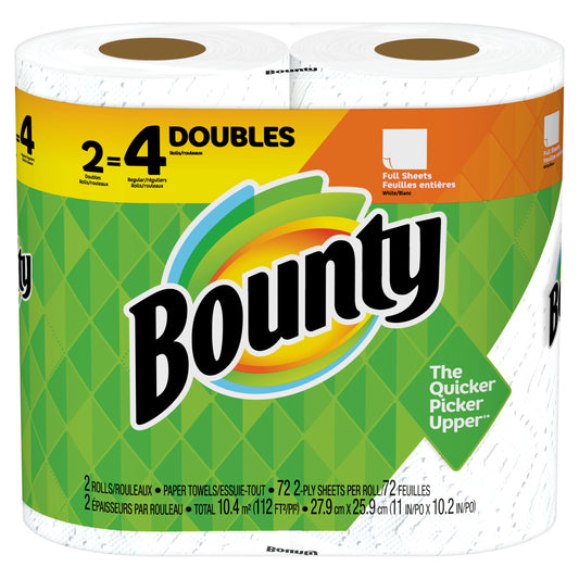 Bounty Paper Towels Prints 2=4 Double Rolls