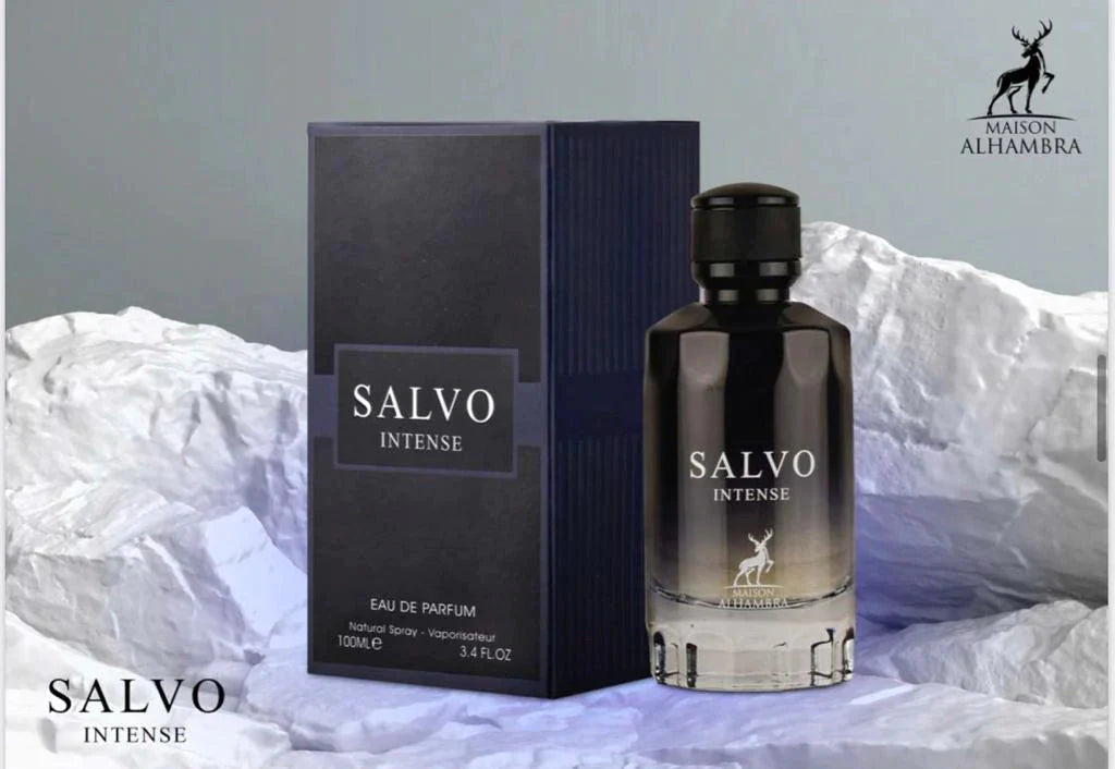 Salvo Intense Eau De Parfum Spray For Men 3.4 oz By Alhambra