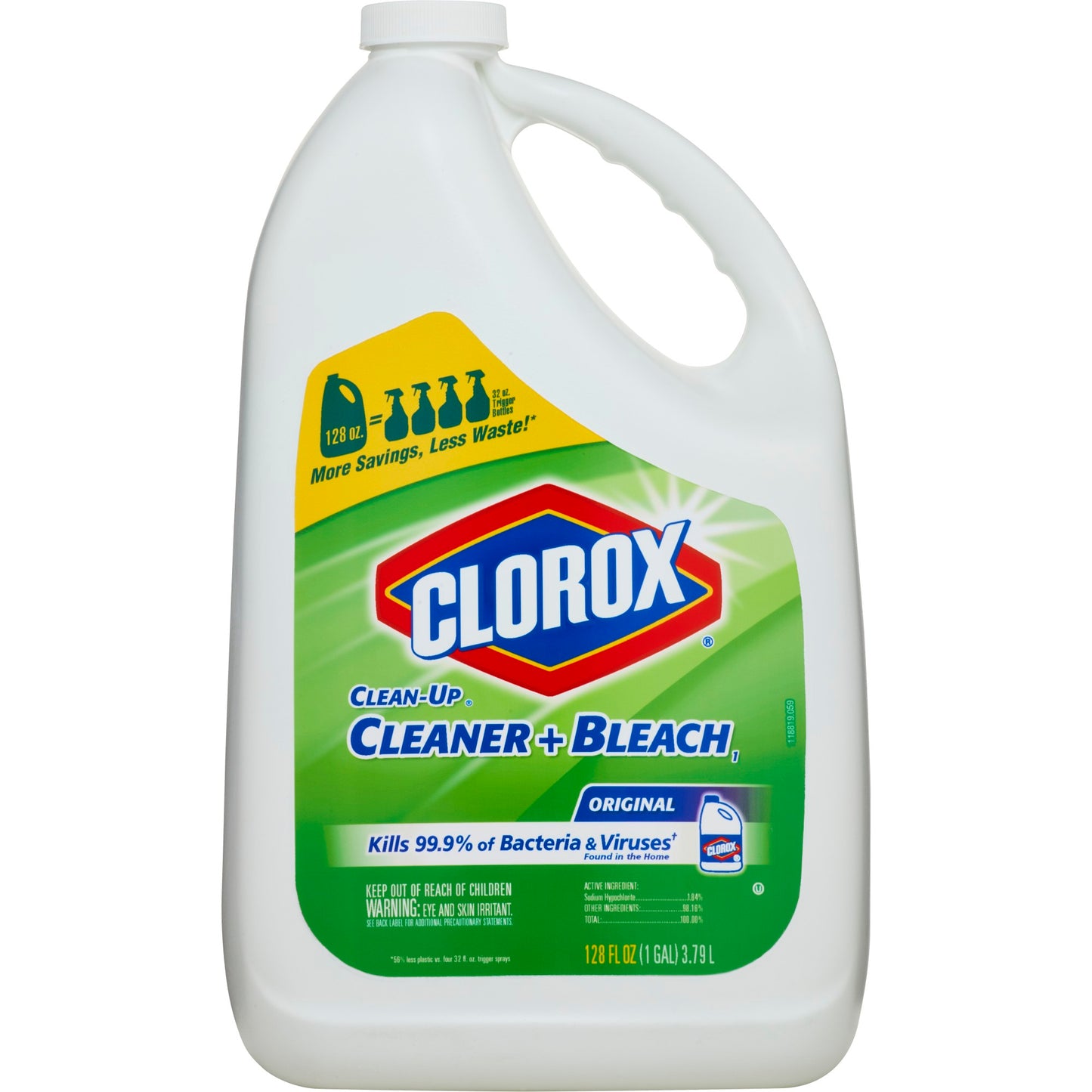 Clorox Clean-Up All Purpose Cleaner with Bleach, Refill Bottle, Original, 128 Ounces