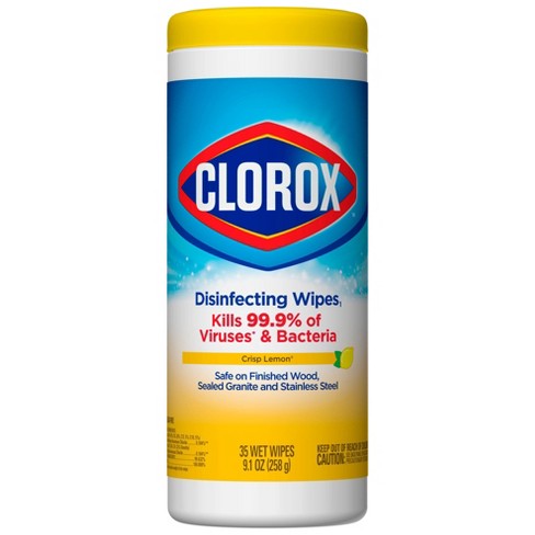 Clorox Disinfecting Wipes Bleach Free Cleaning Wipes Crisp Lemon 35 ct