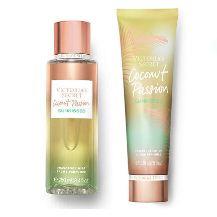 Victoria's Secret Coconut Passion Sunkissed Body Mist & Body Lotion "2-PACK"
