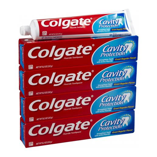 Colgate Protection Colgate Cavity Protection 8 oz (4-Pack) Fluoride Toothpaste – Rafaelos