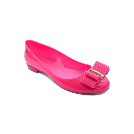 Victoria Adames Marbella Jelly Flat Fuchsia