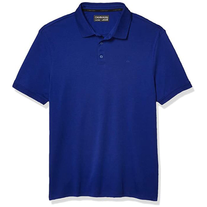 Camisa Polo Calvin Klein Liquid Touch Azul Petróleo - Outlet360