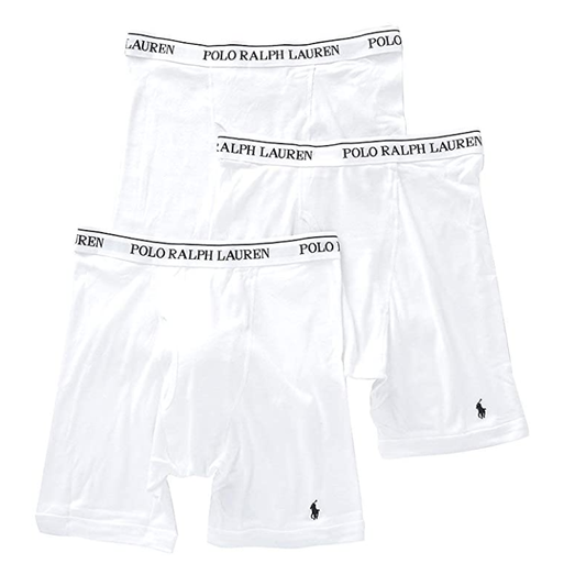 Polo Ralph Lauren Men's Classic Fit Long Leg Boxer Briefs RCLBP3-WHD "3-PACK"