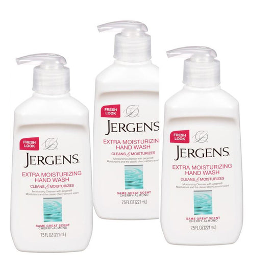 Jergens Moisturizing Hand Wash - Cherry Almond - 7.5 oz (PACK OF 3)