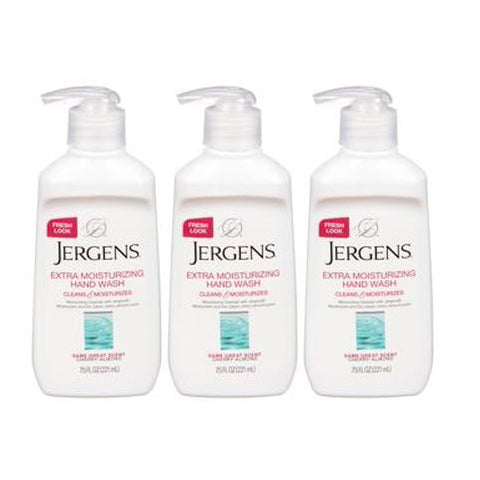 Jergens Moisturizing Hand Wash - Cherry Almond - 7.5 oz (PACK OF 3)