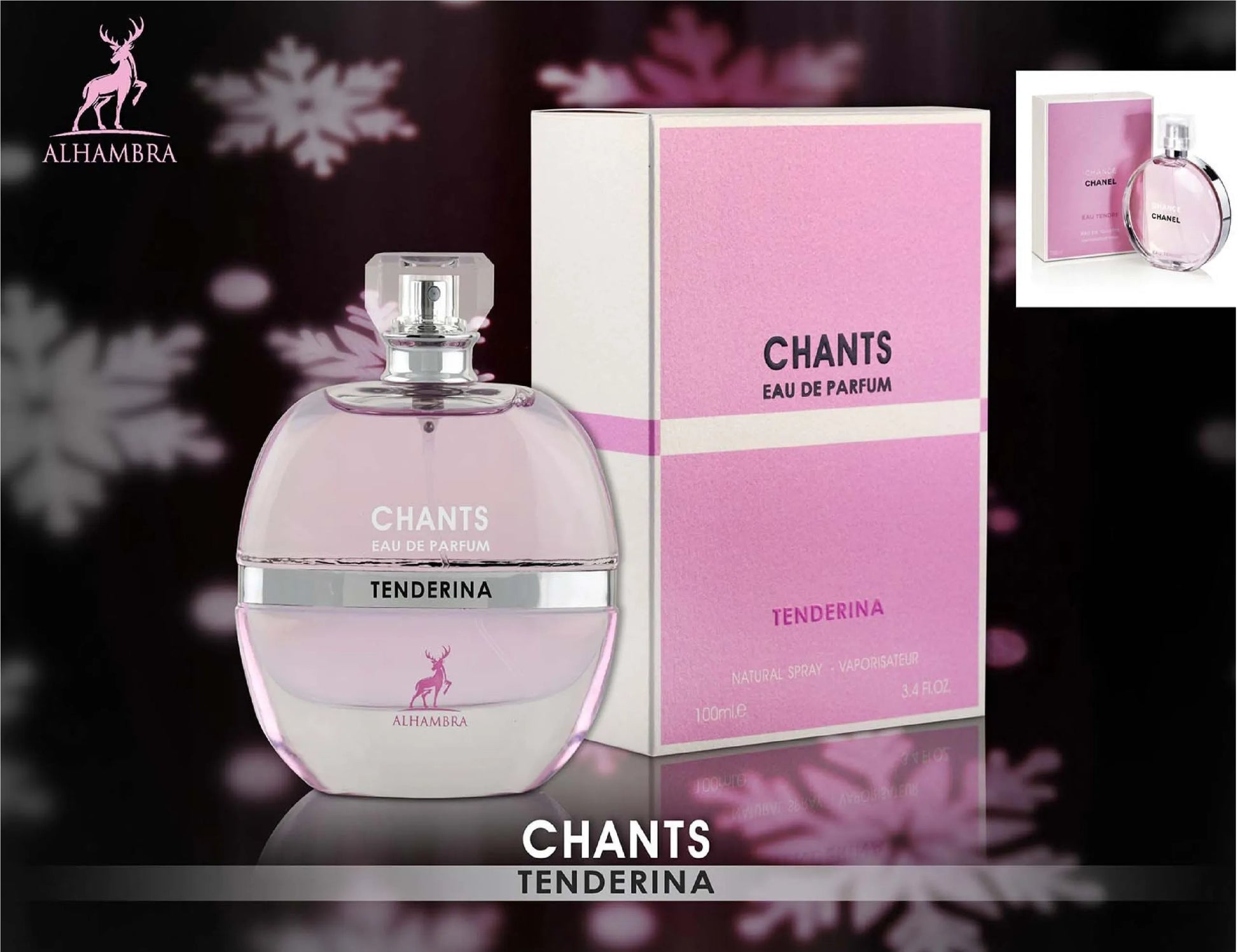 Chants Tenderina Eau De Parfum Spray For Women 3.4 oz – Rafaelos