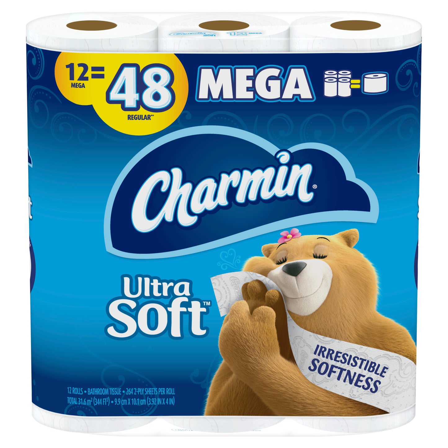 Charmin Ultra Soft Toilet Paper 12 = 48 Mega Rolls, 3168 Sheets