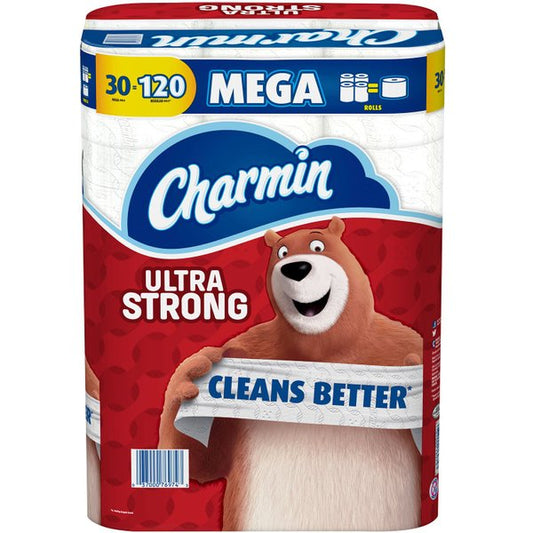 Charmin Ultra Strong Toilet Paper 30 Mega Rolls (286 sheets per roll)