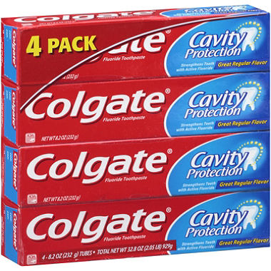 Colgate Protection Colgate Cavity Protection 8 oz (4-Pack) Fluoride Toothpaste – Rafaelos